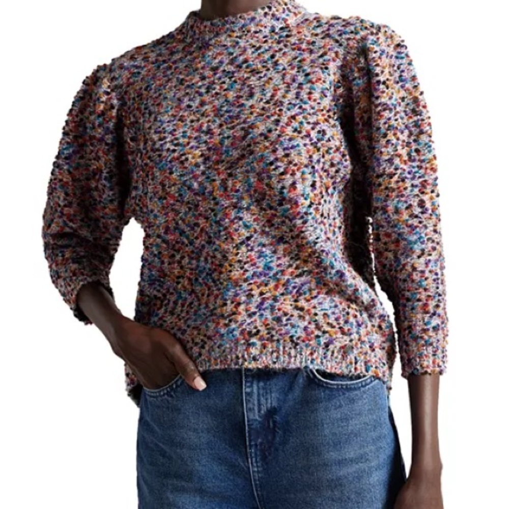 Ted Baker Ellinai Textured Boucle Sweater Size 1